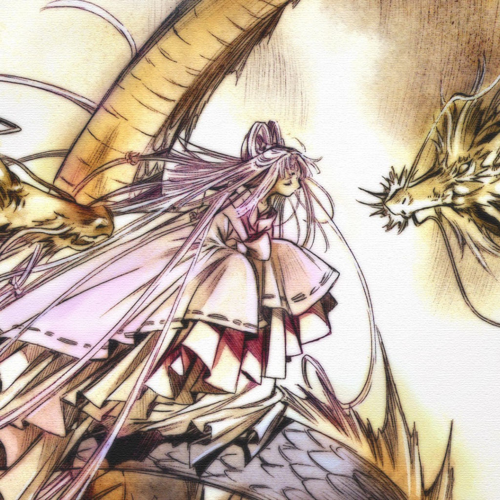 Драконы с девушкой аниме