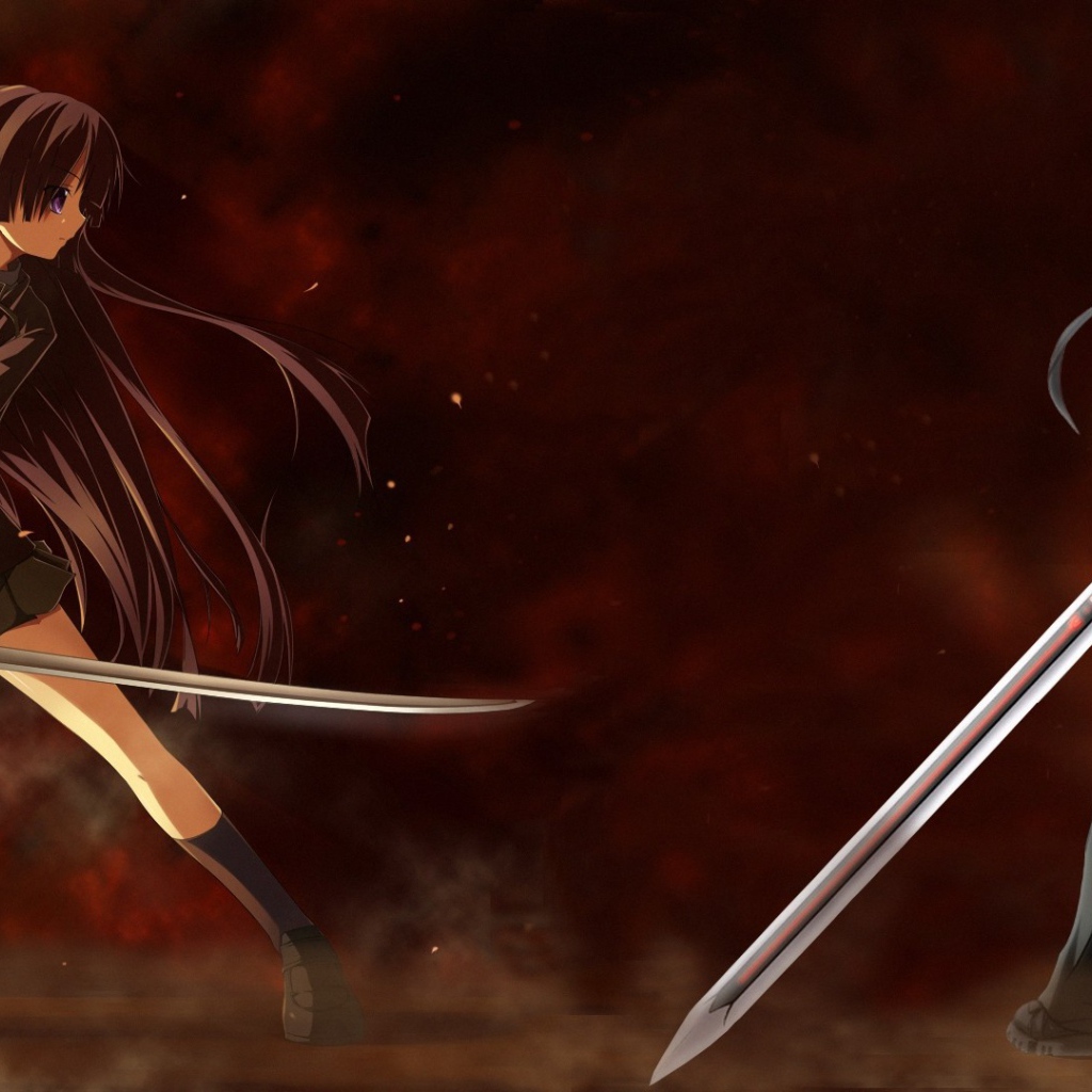 Холодное оружие в аниме Ночь прибытия