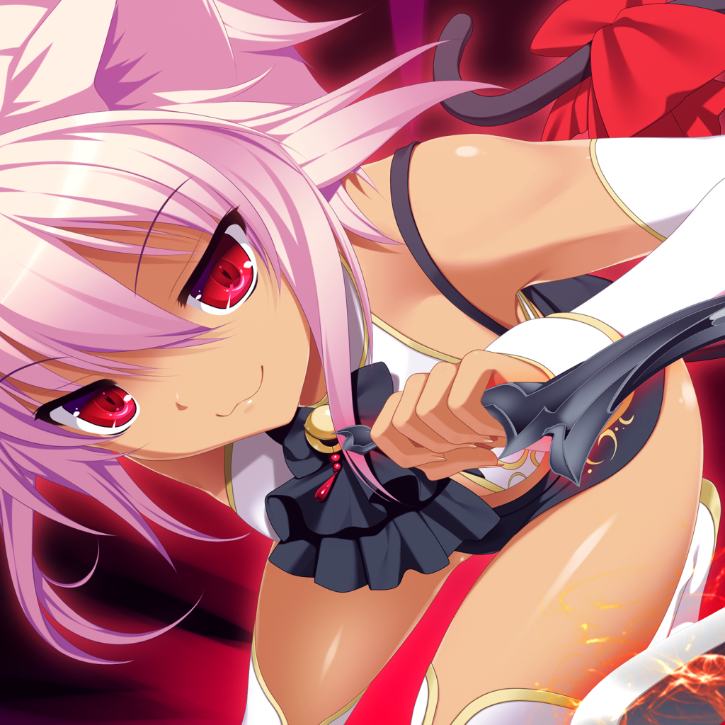 Злая девушка аниме с розовыми волосами