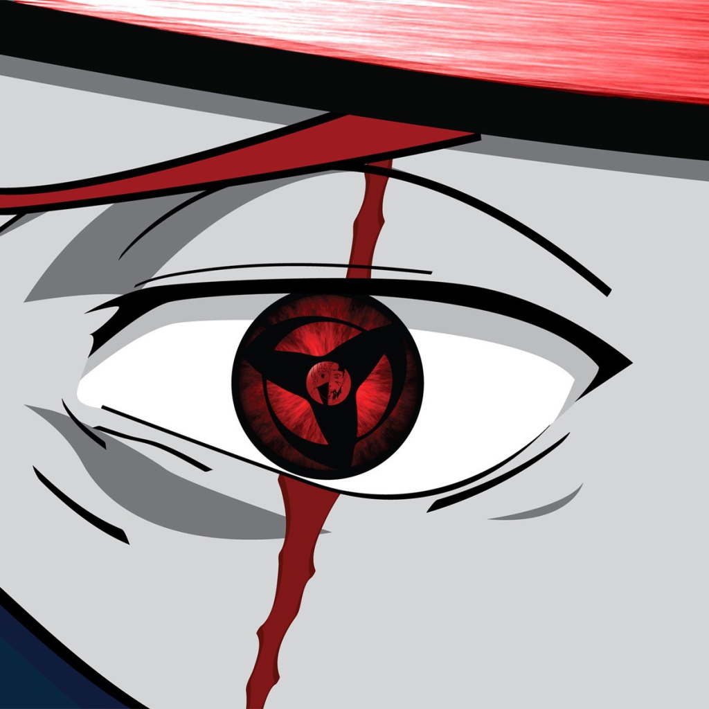 Глаз персонажа аниме Наруто