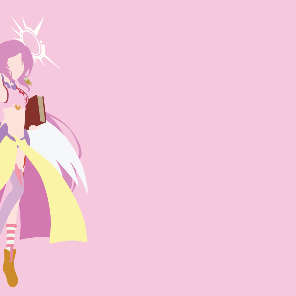 Джибрил на розовом фоне, аниме Игра на выживание