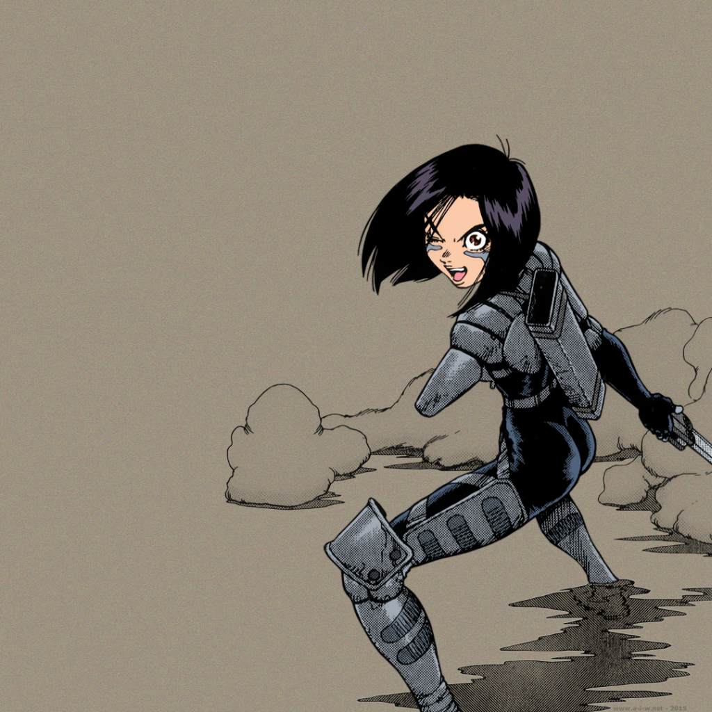 Девушка из аниме Battle Angel Alita