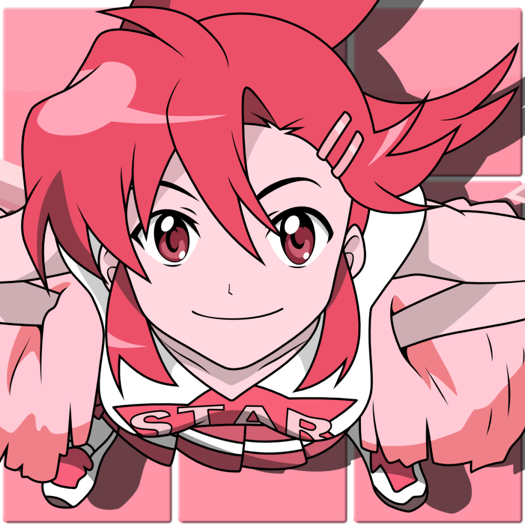 Девушка из аниме Tengen Toppa Gurren Lagann