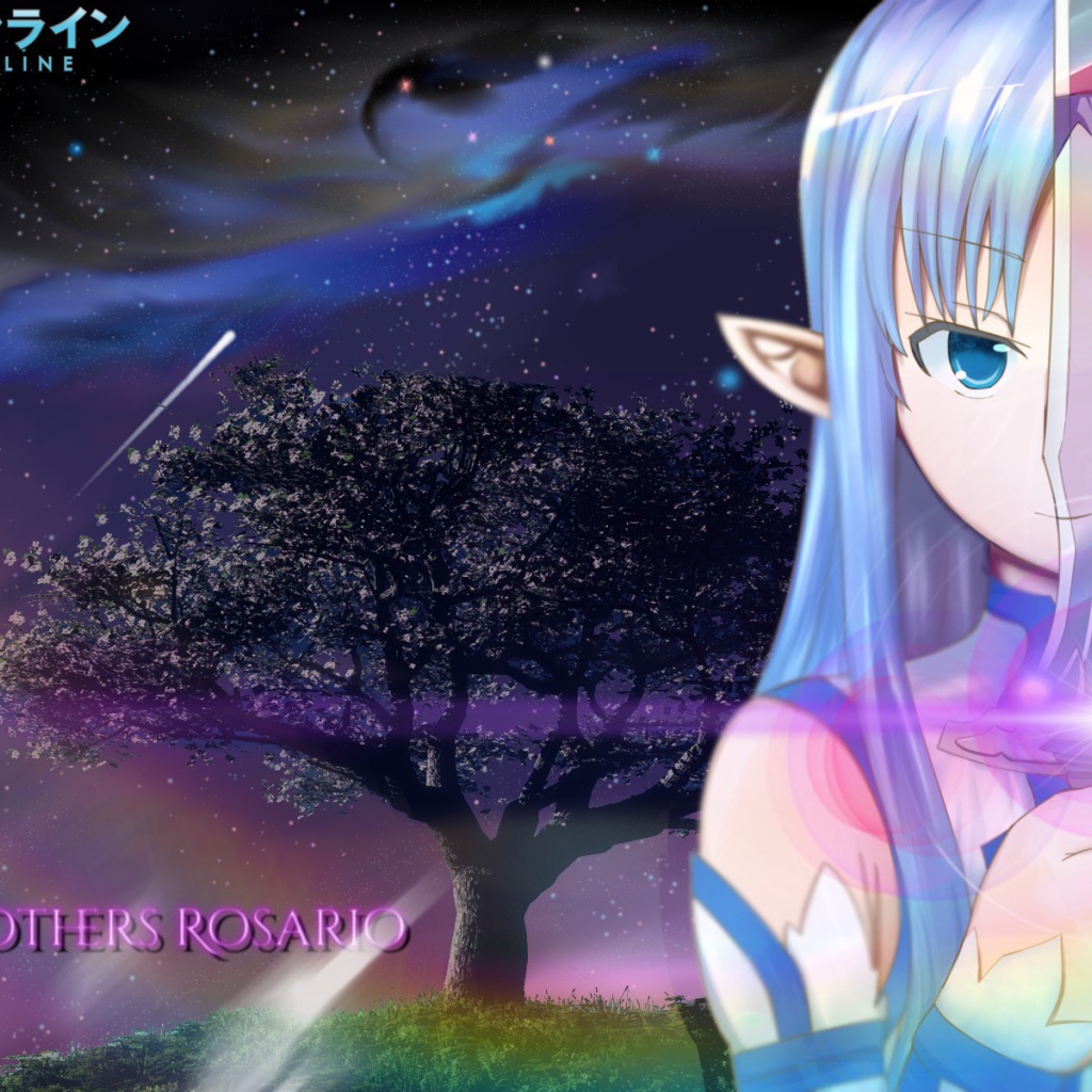 Девушка держит в руке прозрачный меч, аниме Sword Art Online