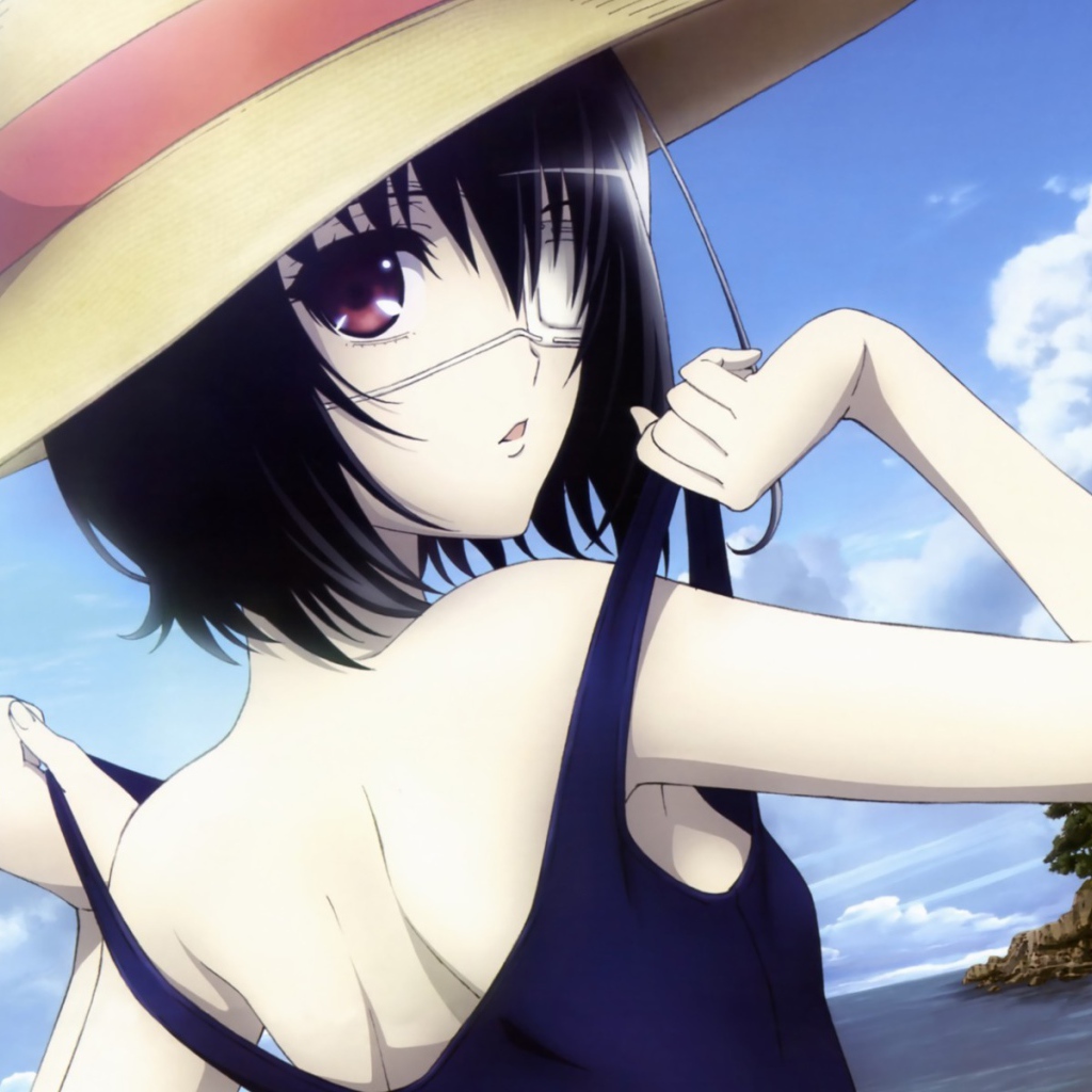 Девушка в шляпе из аниме Another