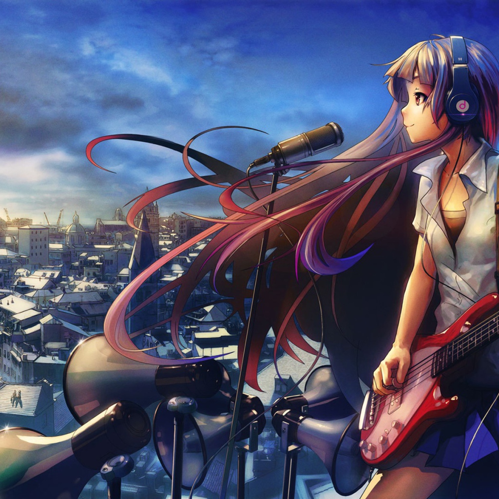 Девушка поет для всех, аниме