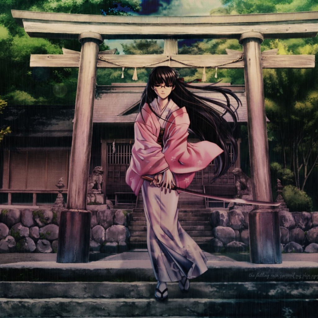 Девушка с катаной, аниме Пираты «Чёрной лагуны»