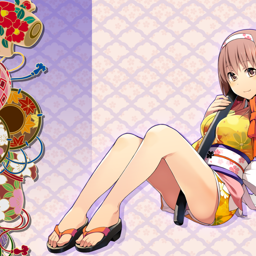 Девушка с катаной в аниме Onigirl