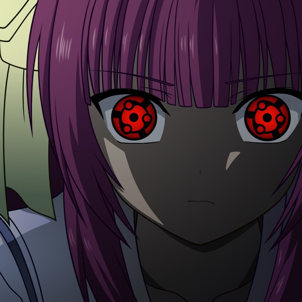 Девушка с глазами Шаринган