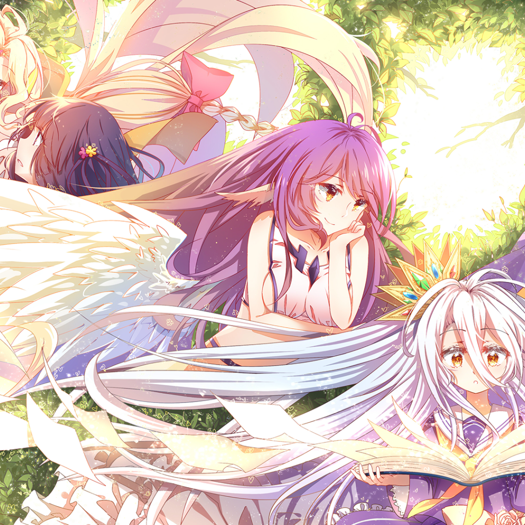 Девушки ангелы из мира аниме