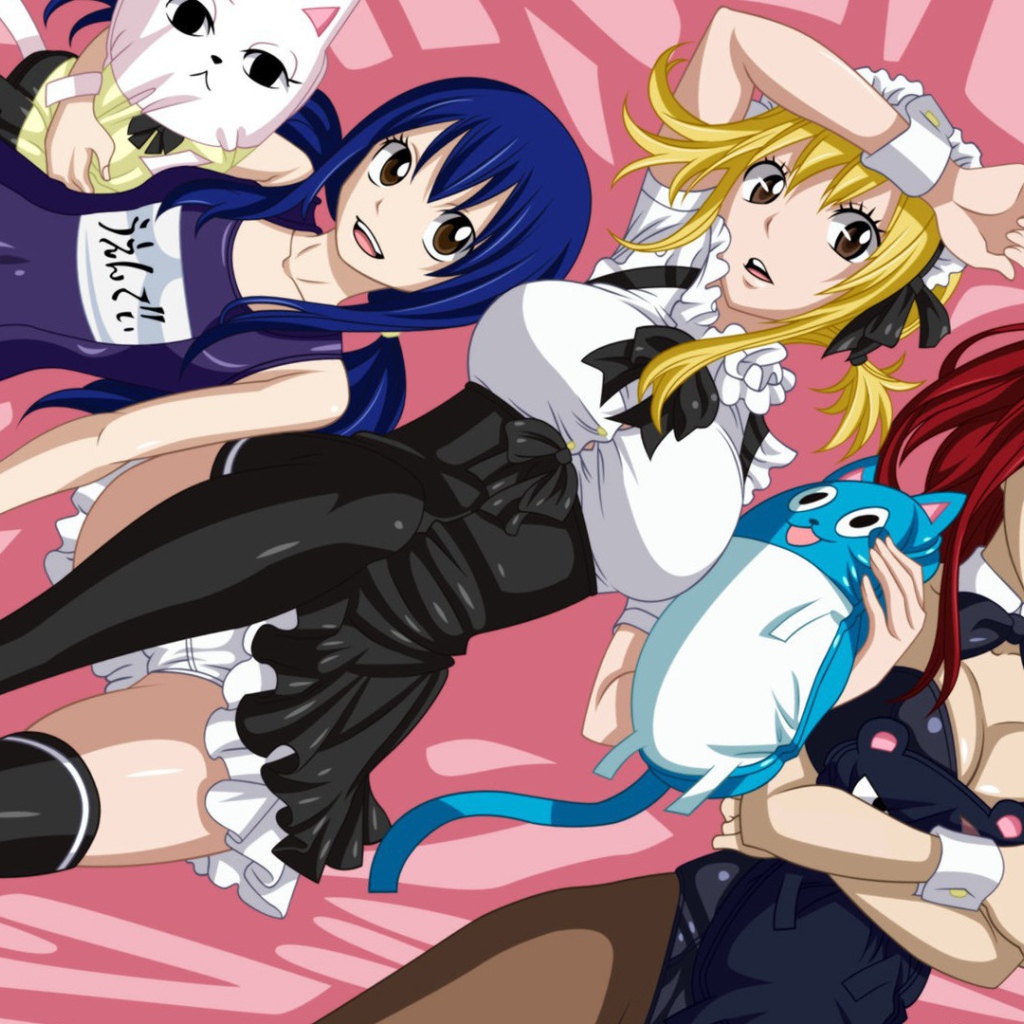 Девушки из аниме Сказка о хвосте феи