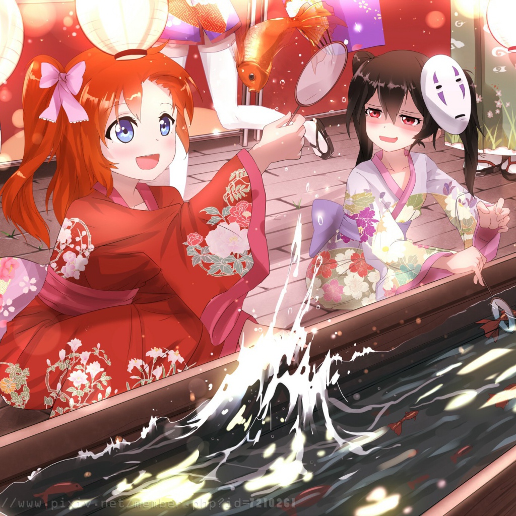 Девушки в аниме Унесённые призраками