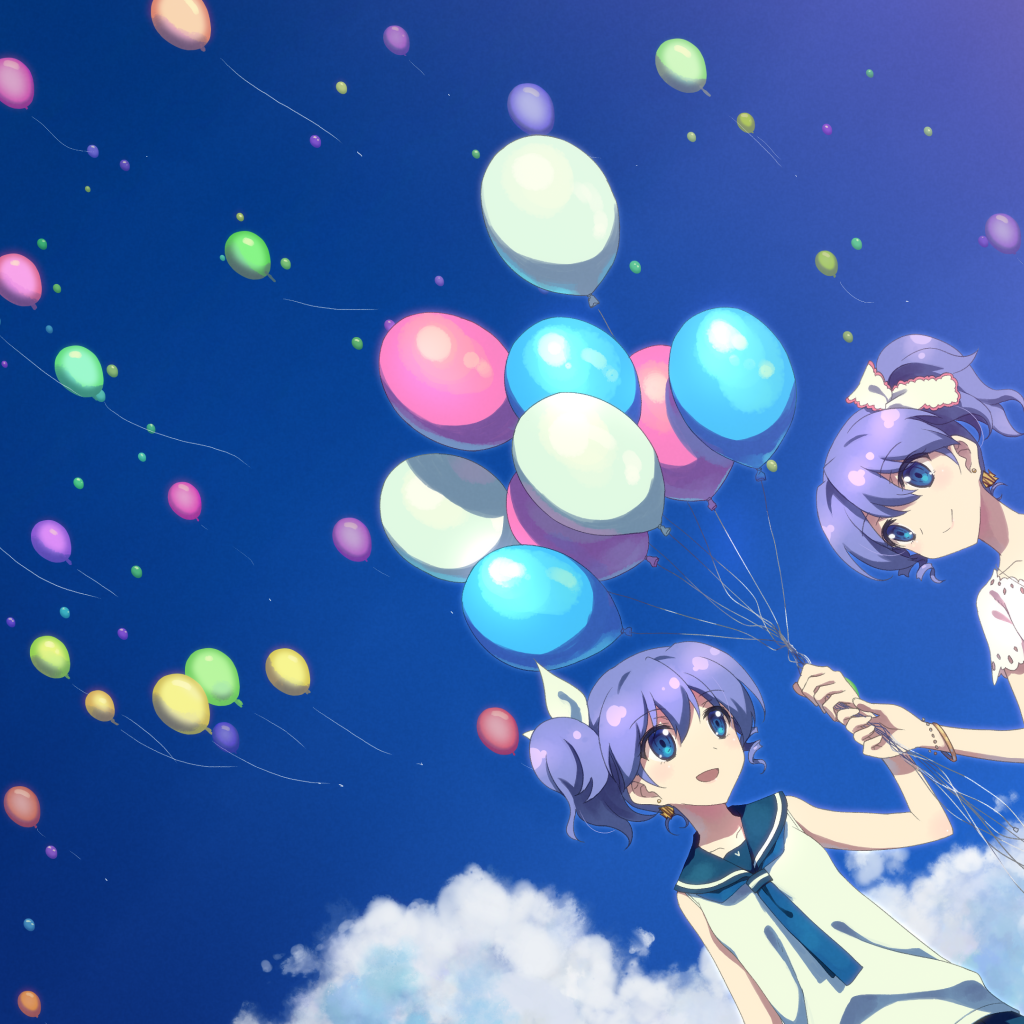 Девушки с воздушными шарами в аниме DJ Max