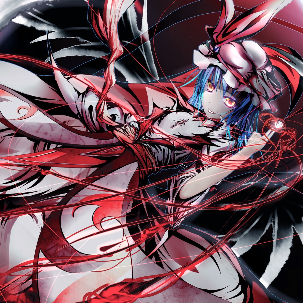 Мрачная девушка аниме Remilia Scarlet