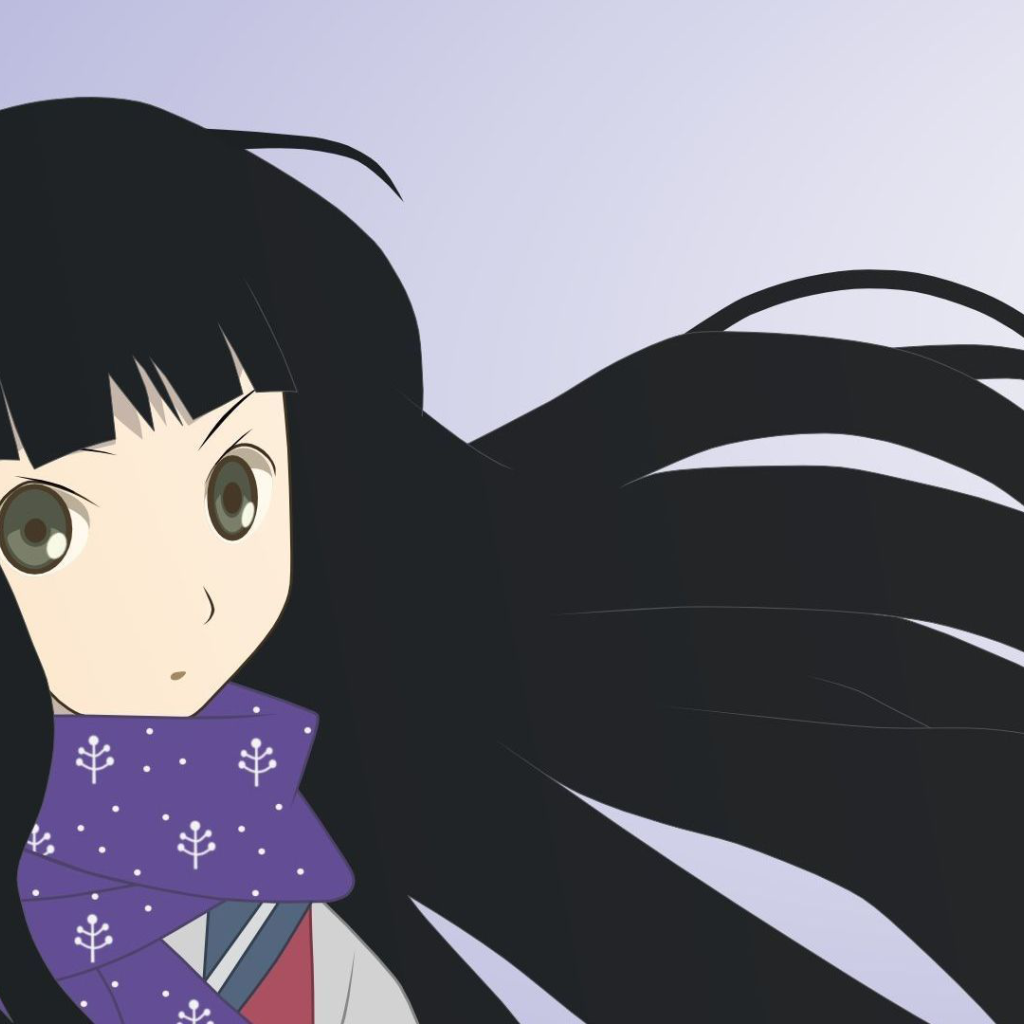 Черноволосая девушка аниме Sayonara Zetsubou Sensei