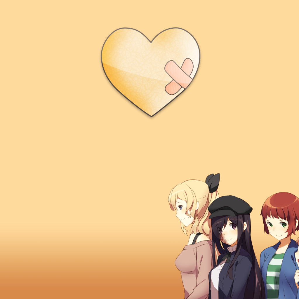 Сердце с заплаткой в аниме Девушки-инвалиды