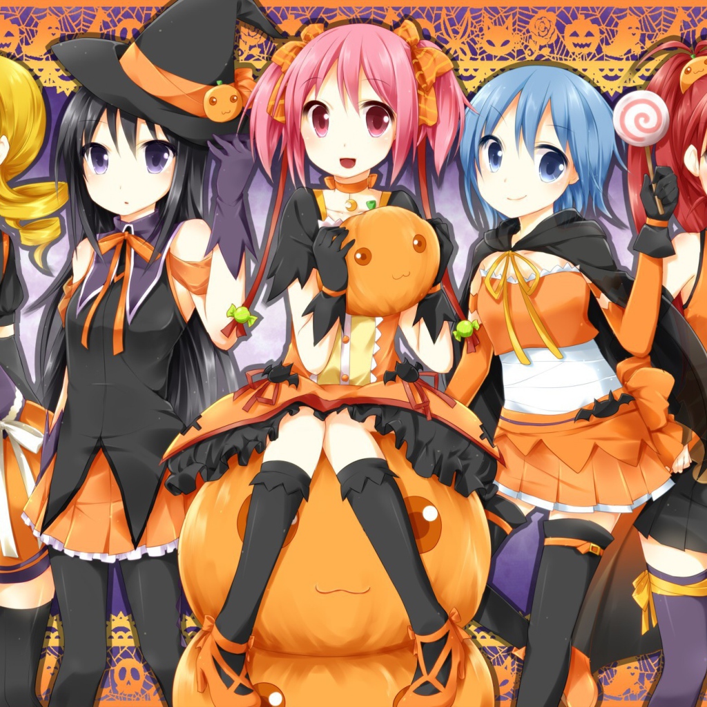 Герои аниме Mahou Shoujo Madoka Magica