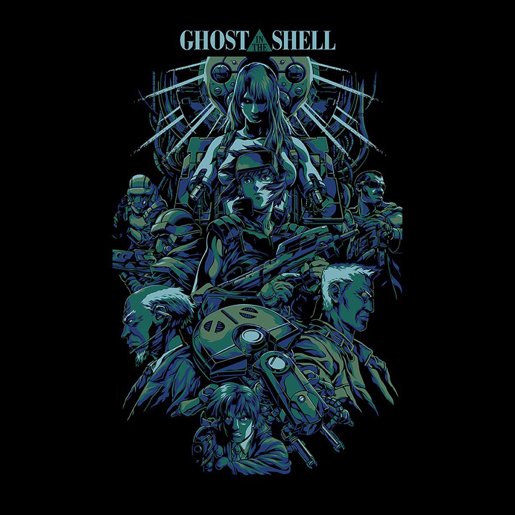 Японское аниме Призрак в доспехах