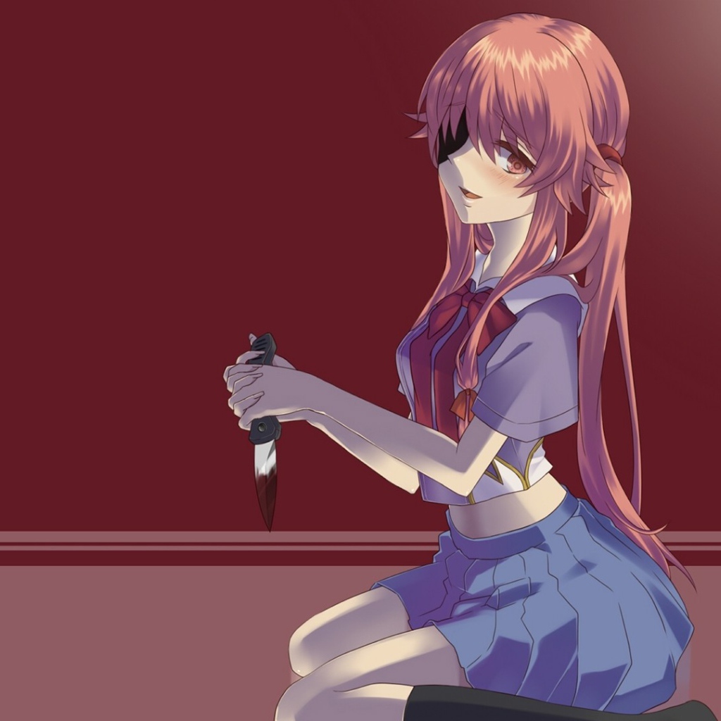 Юно Гассаи в аниме Яндере