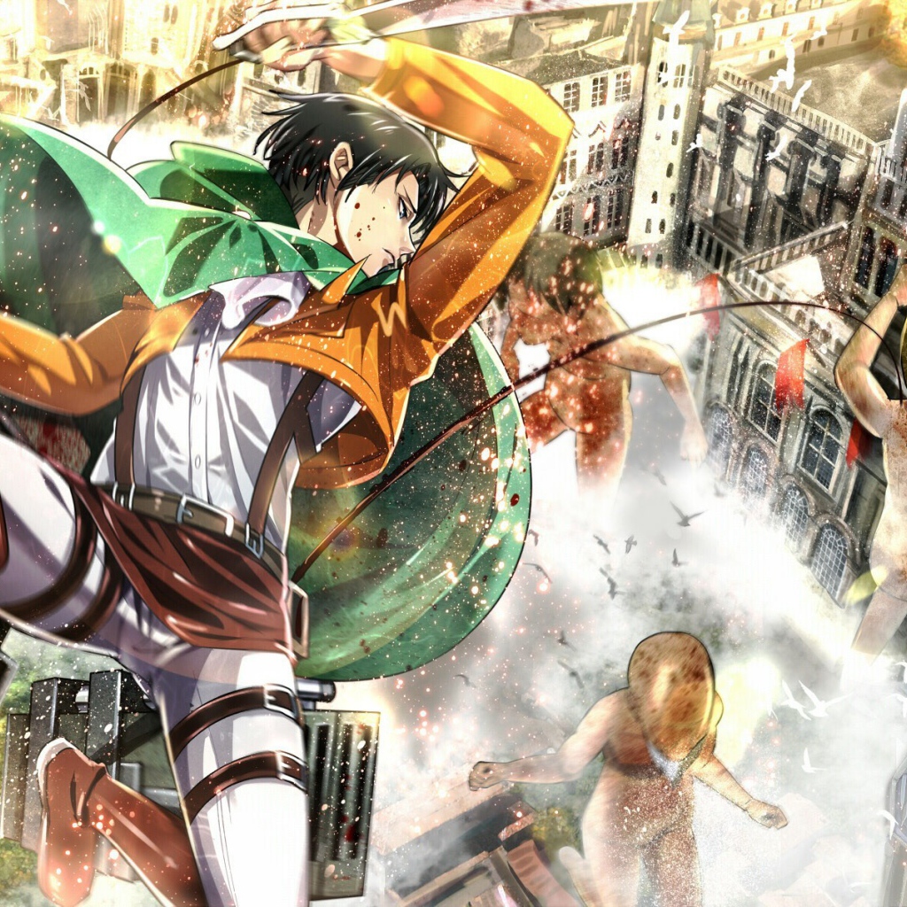 Персонаж Леви из аниме Shingeki no Kyojin