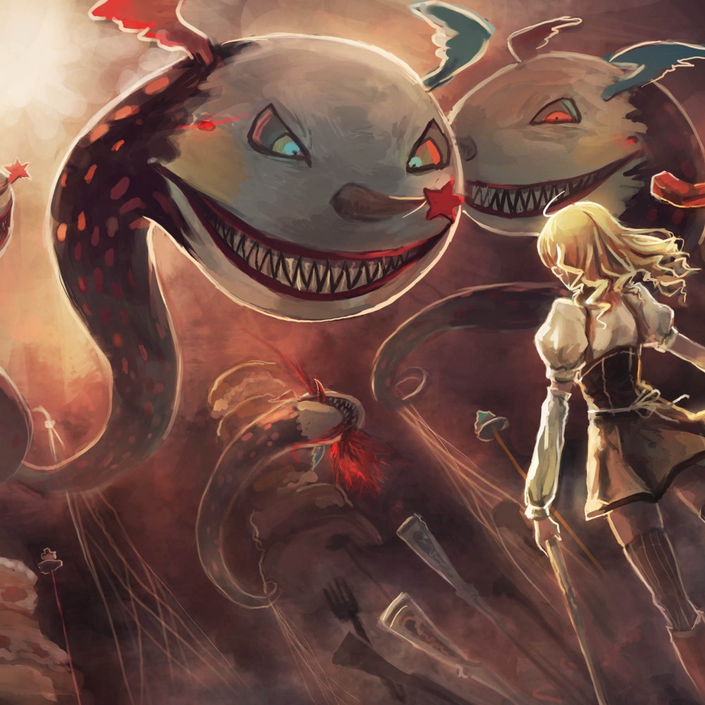 Магические создания из аниме Девочка-волшебница Мадока