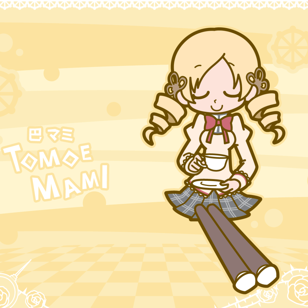 Персонаж Томое Мами из аниме Девочка-волшебница Мадока