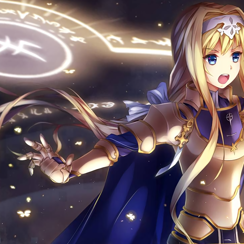 Могучий маг, девушка аниме