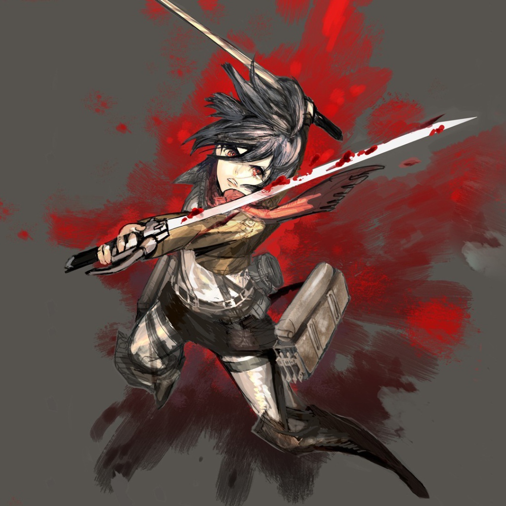 Микасса Аскеман из аниме Атака Титанов