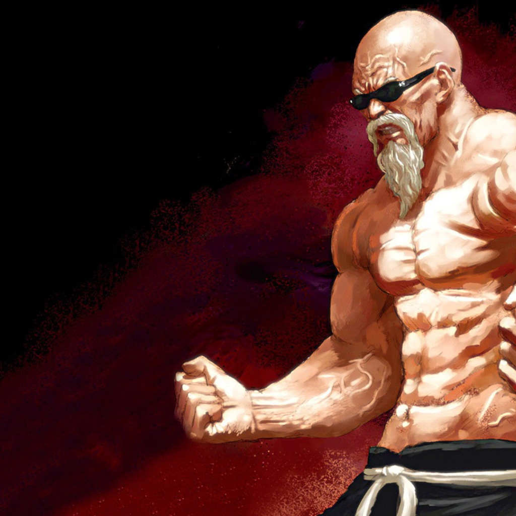 Мускулистый герой аниме