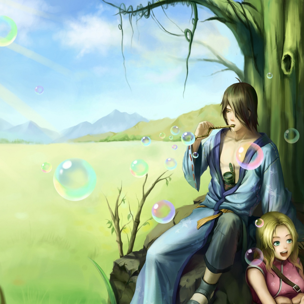 Наруто среди мыльных пузырей, аниме