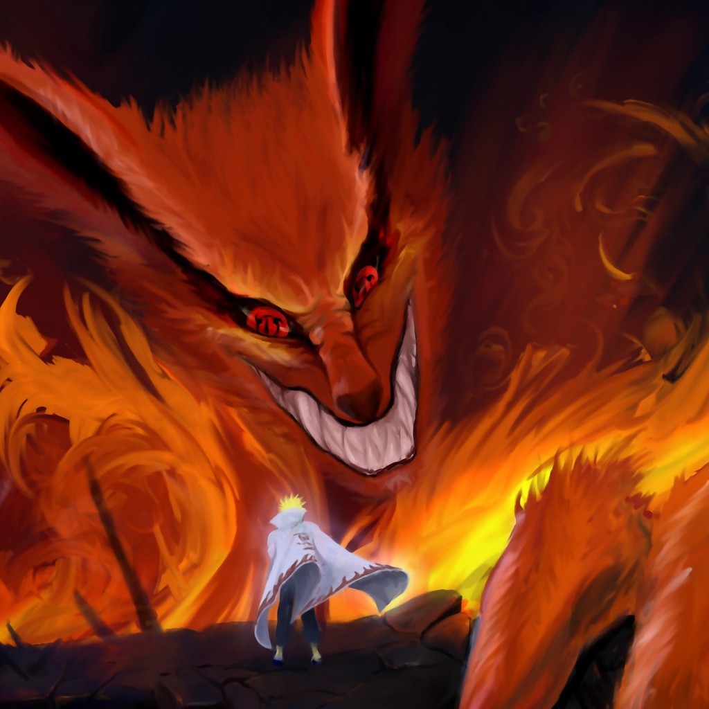 Наруто встретил огненного монстра