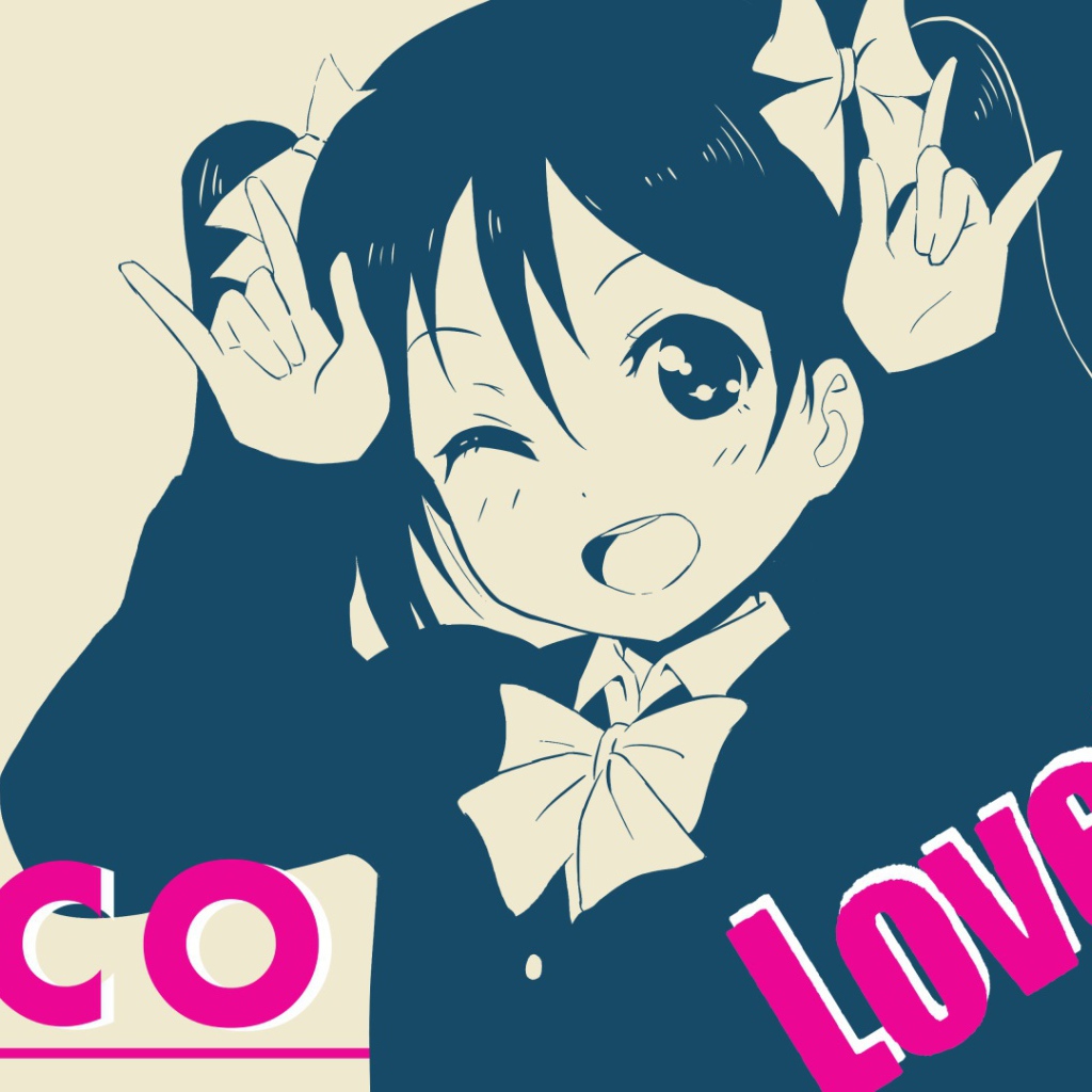Нико на постере аниме Love Live
