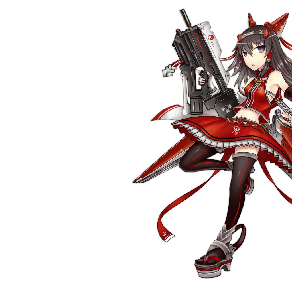 Красная девушка аниме Gia Anime