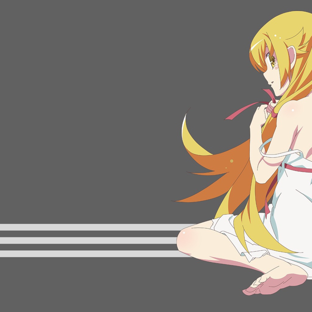 Рыжая девушка аниме Monogatari Series