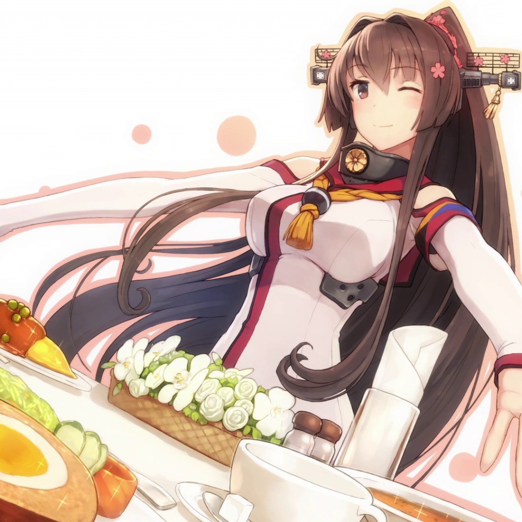 Угощение в аниме Kantai Collection