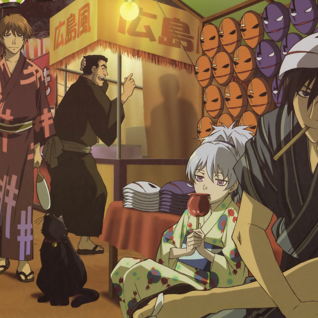 Продажа масок в аниме Темнее черного