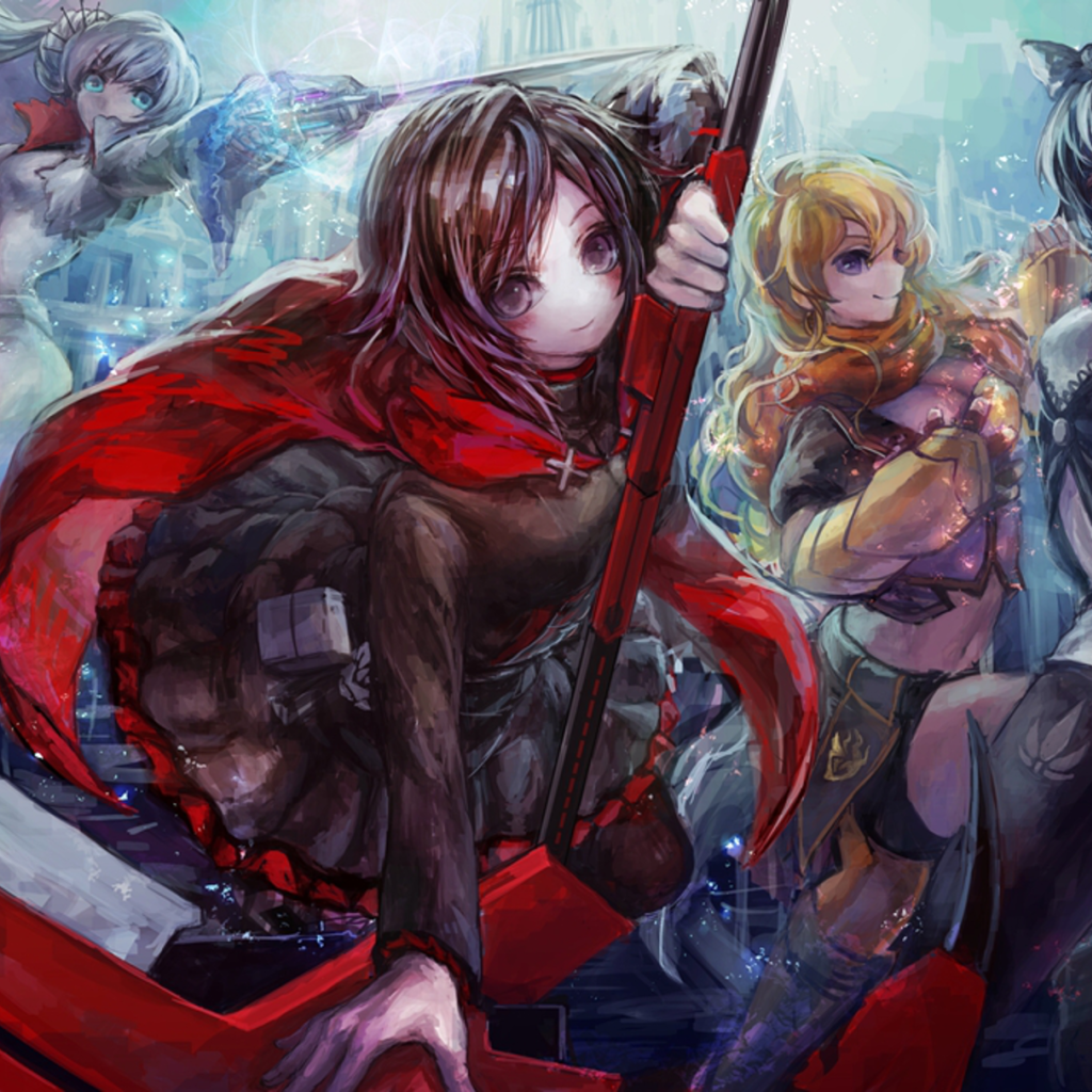 Сценка в аниме RWBY