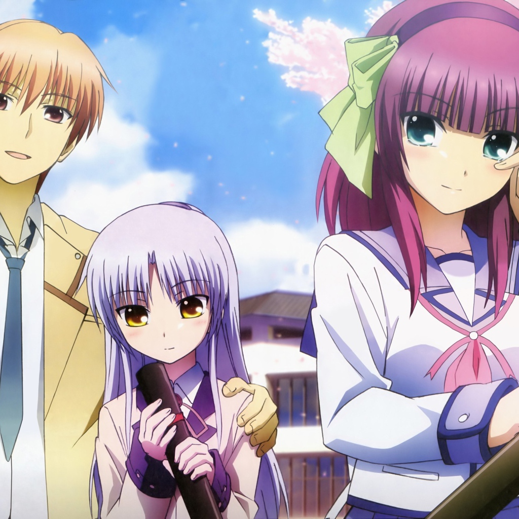 Школьные друзья в аниме Ангельские ритмы