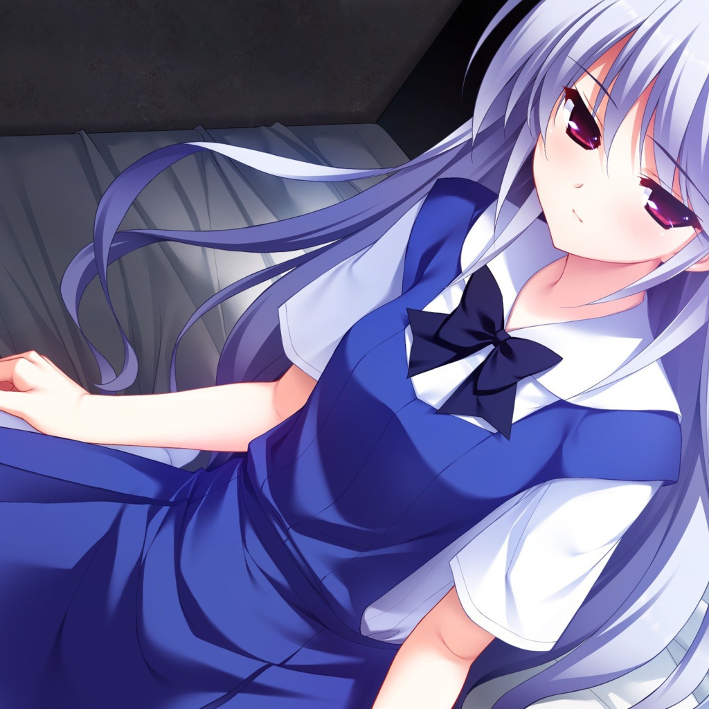 Школьница из аниме Grisaia no Kajitsu