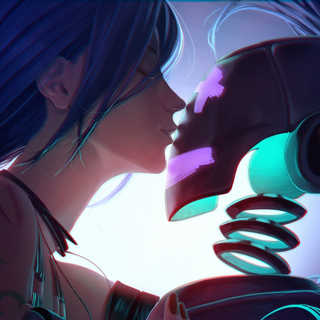 Девушка влюбилась в робота, аниме