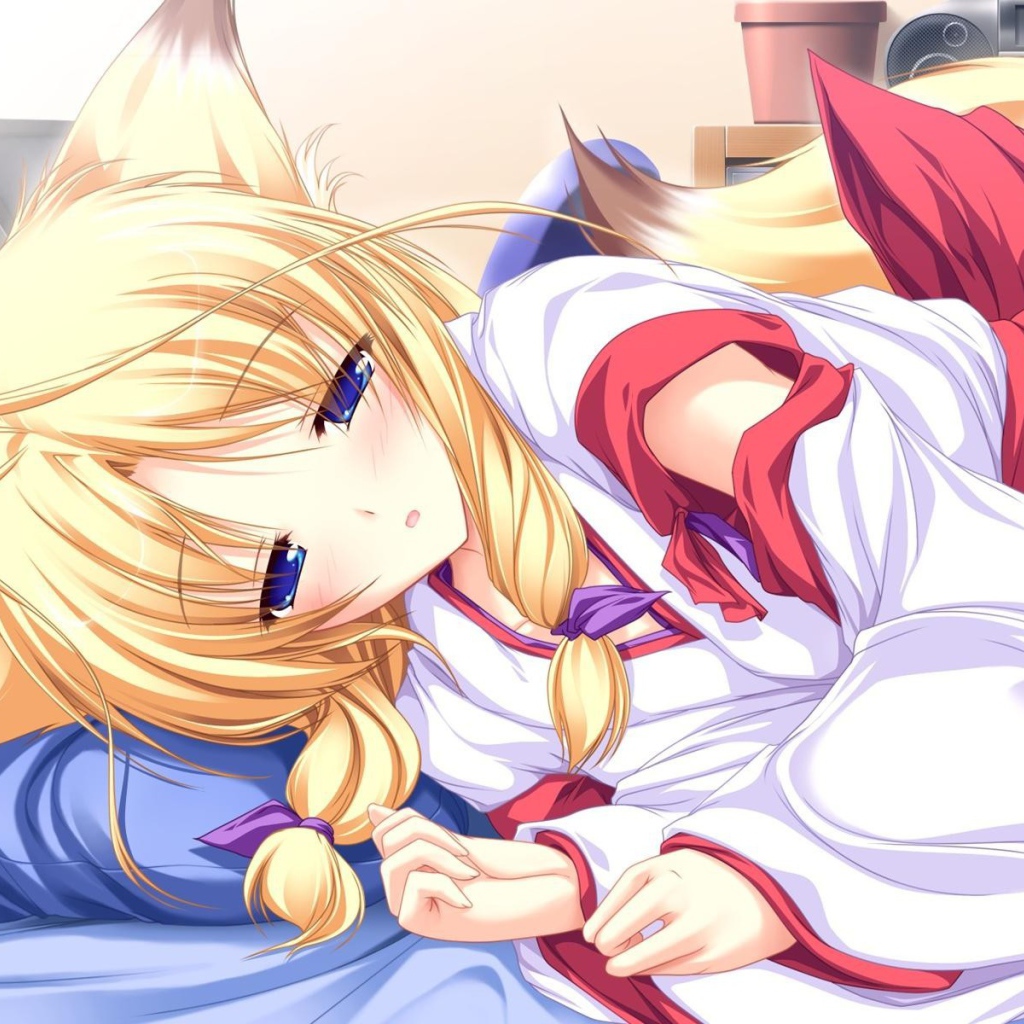 Сонная девушка из аниме Ina Koi