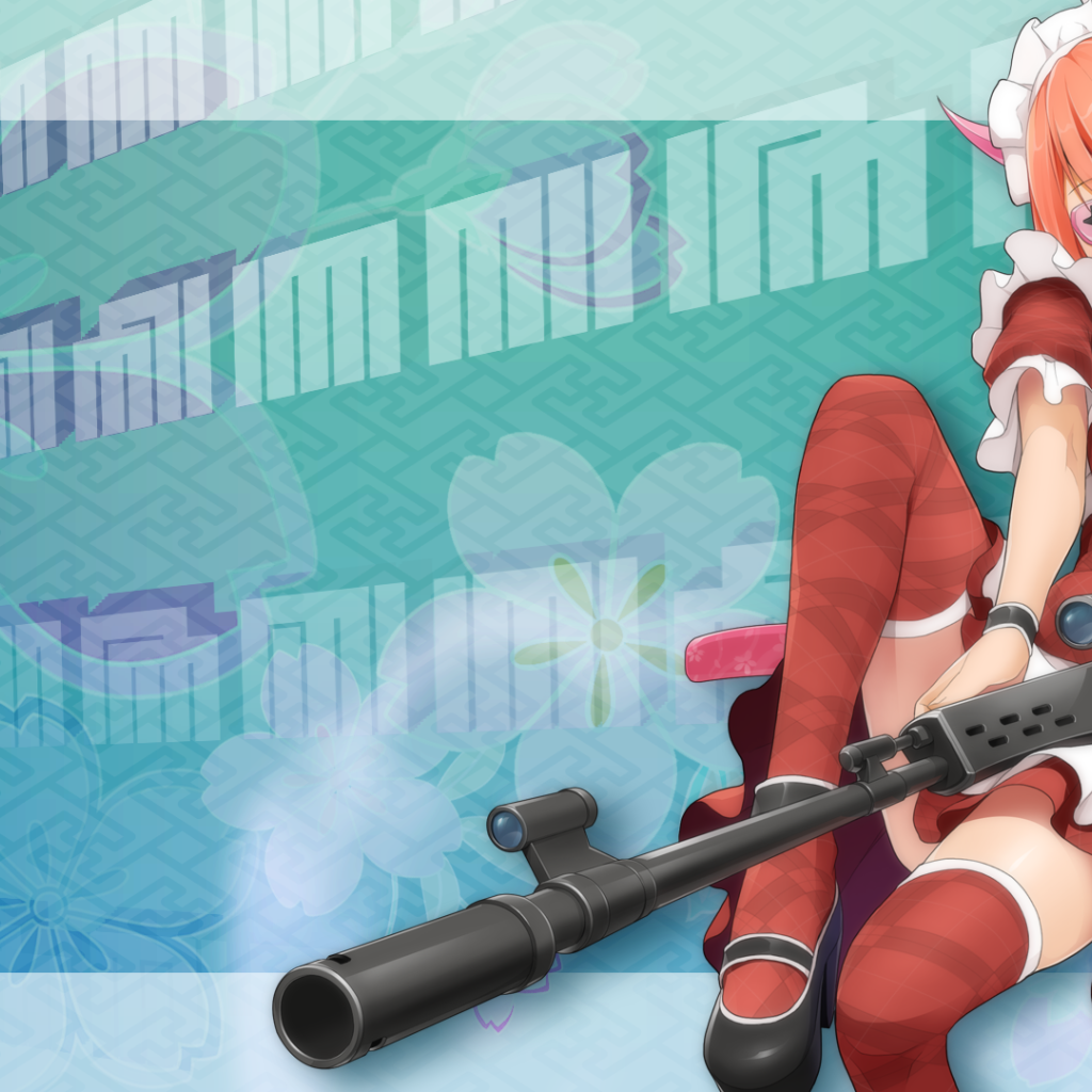 Девушка снайпер в аниме Onigirl