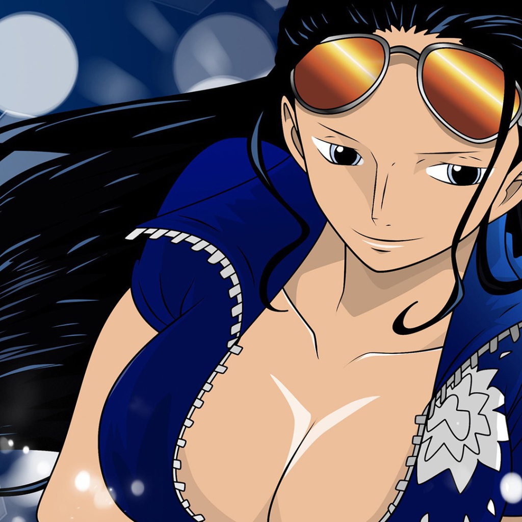 Очки на лбу Нико Робин из аниме Большой куш