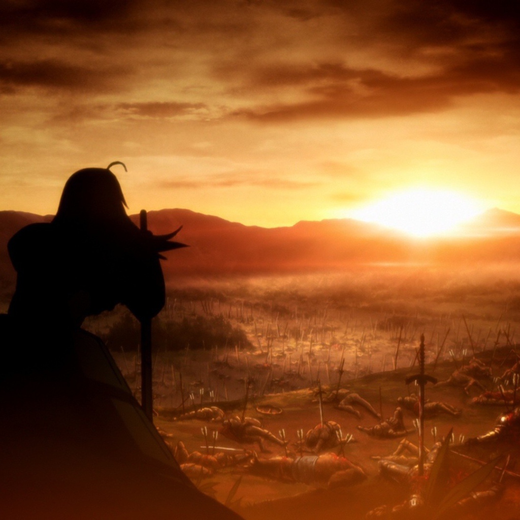 Закат после боя в аниме Fate-Zero