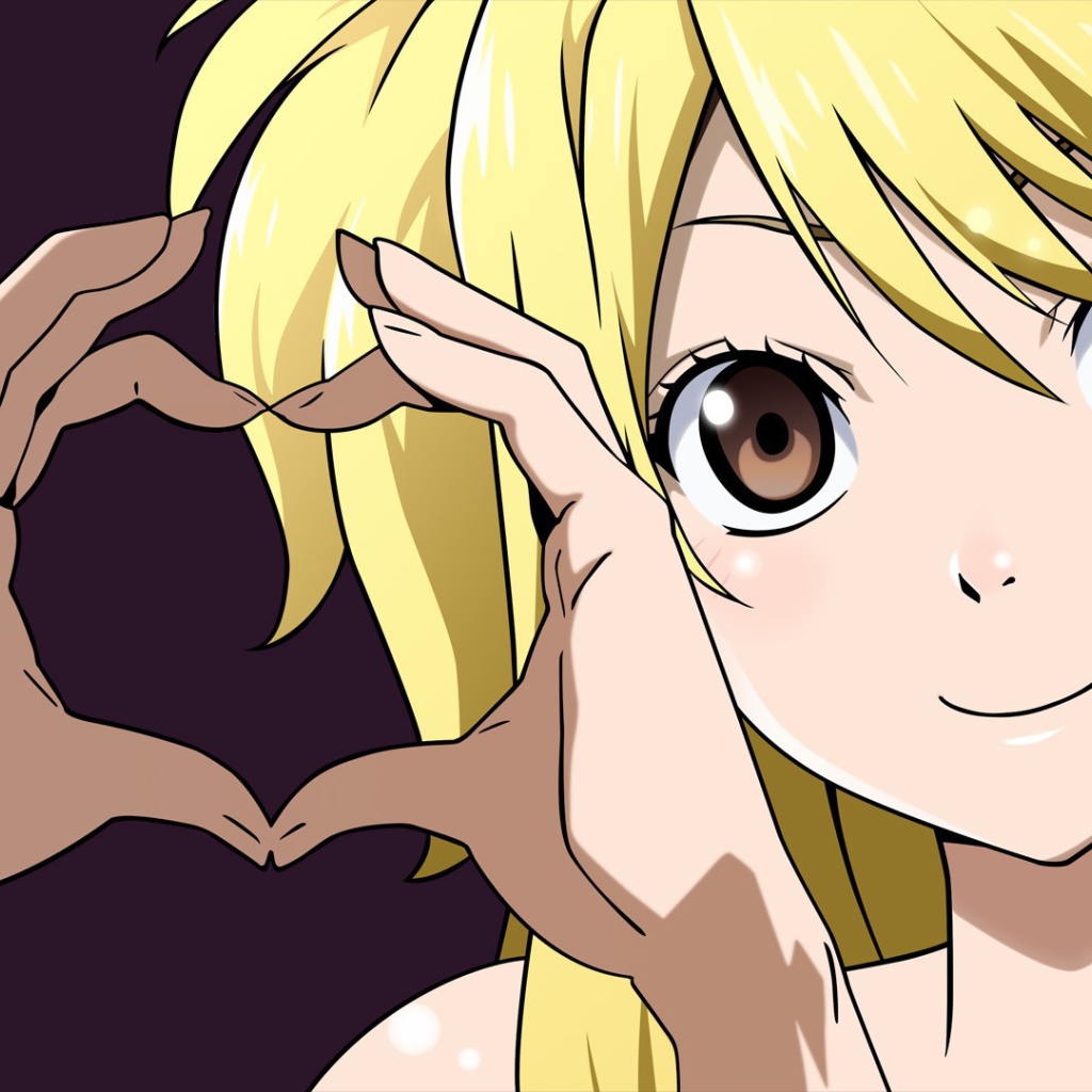 Милая девочка из аниме Сказка о хвосте феи