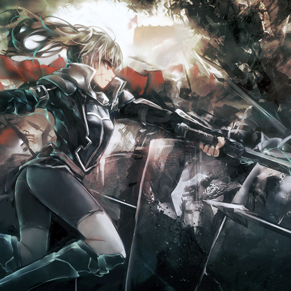 Сражение в аниме Pixiv Fantasia