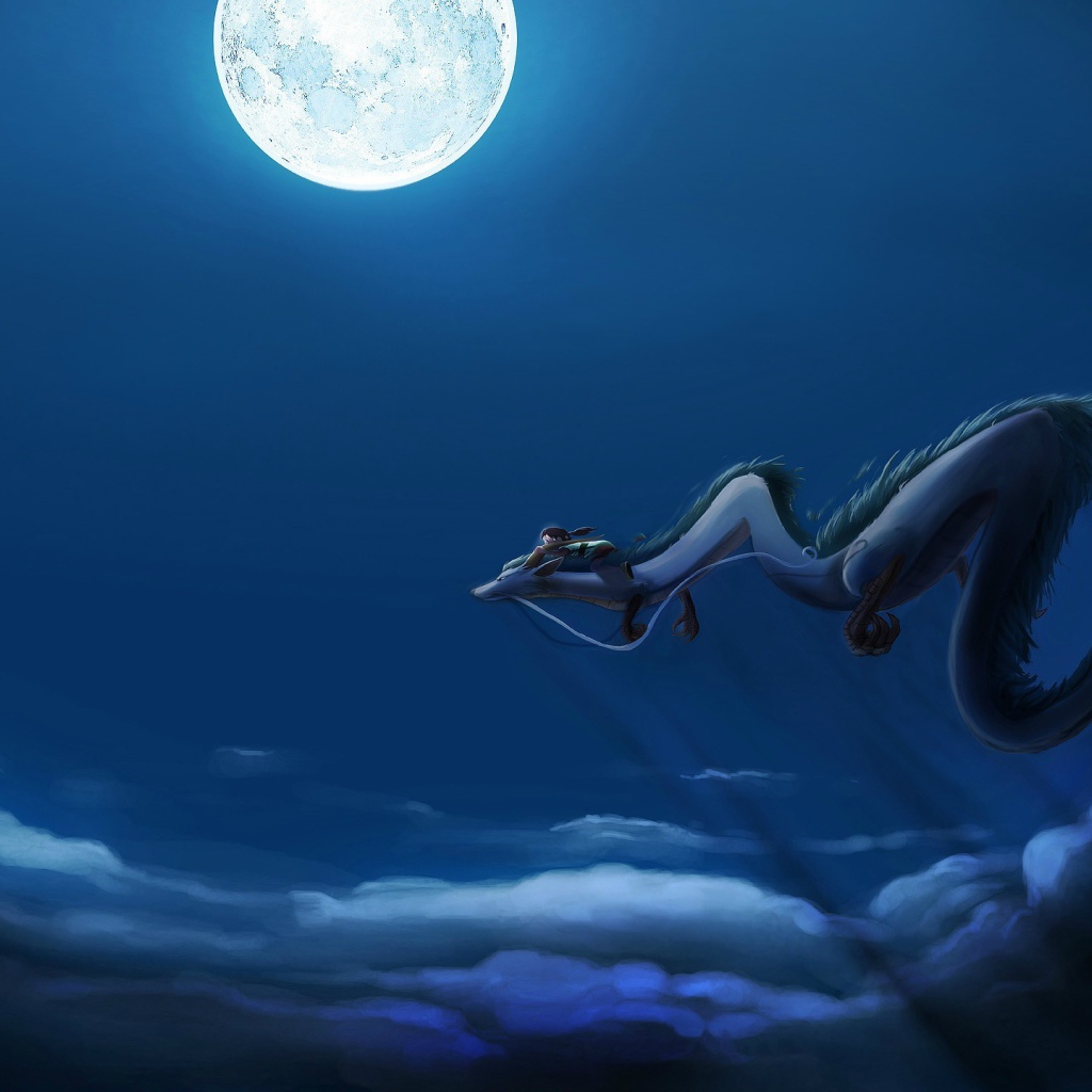 Дракон в небе, аниме Унесённые призраками