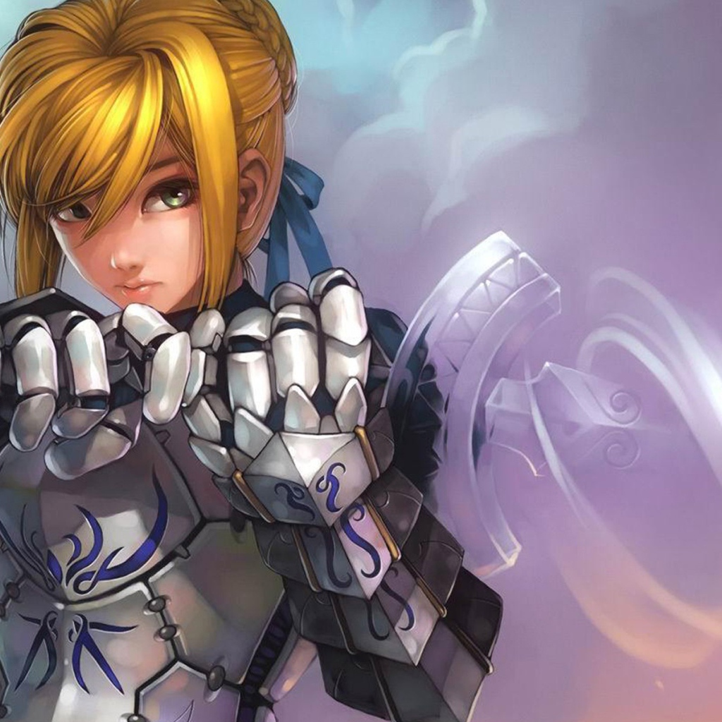 Девушка в доспехах, аниме Ночь прибытия