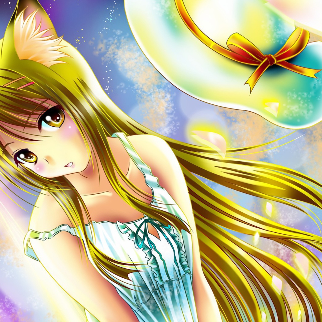 Девушка с желтыми волосами, аниме Кэмономими