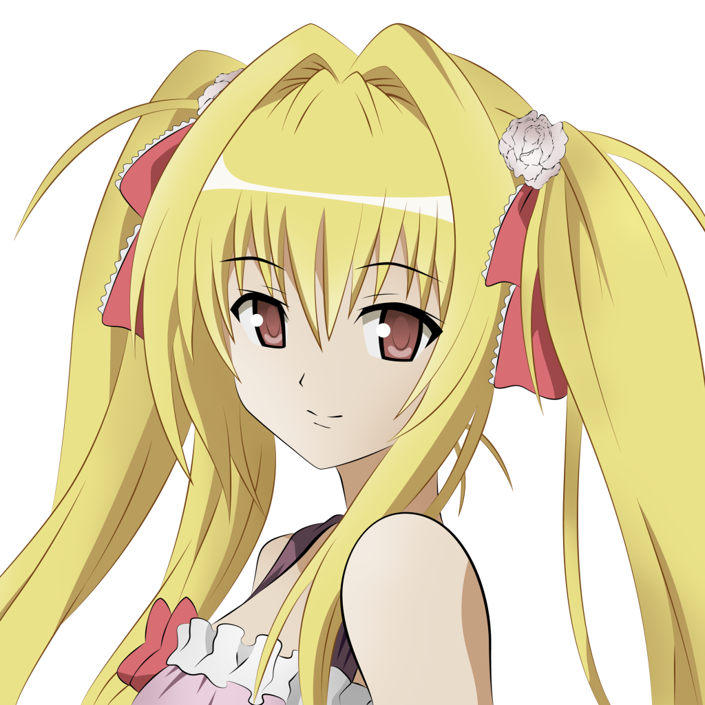 Девушка с желтыми волосами в аниме Любовь и прочие неприятности